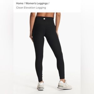 Vuori clean elevation leggings- black.